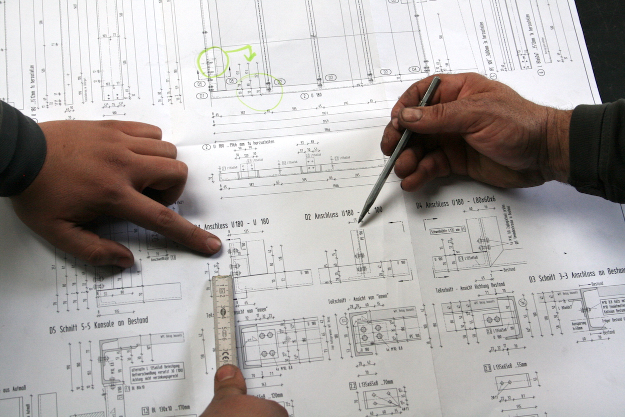 Planung Metallbearbeitung bei Metallbau Schlosserei T. Heyny